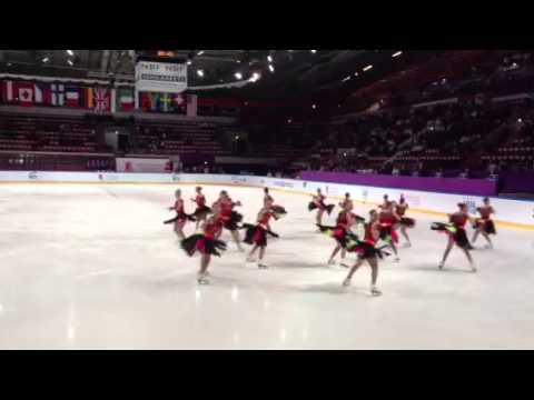 Team Finland 1 Short Program ISU World Junior Synchronized