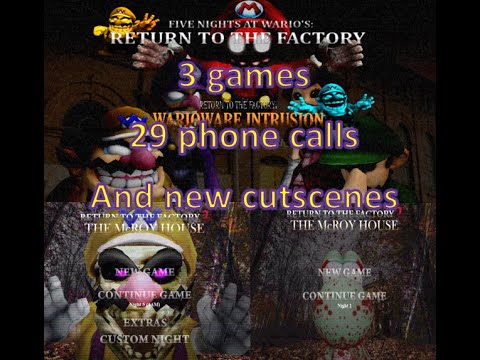 FNAWario's: Return to the factory all phone calls