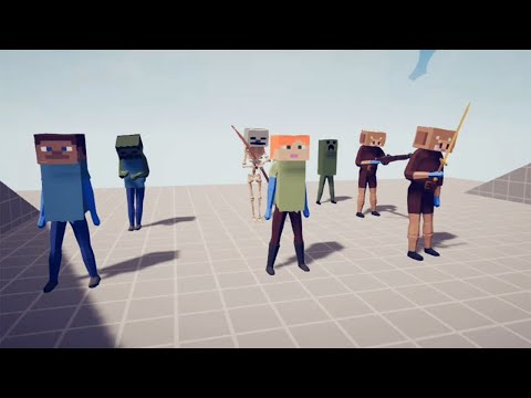 Harobrine vs Minecraft Faction | TABS  - Totally Accurate Battle Simulator