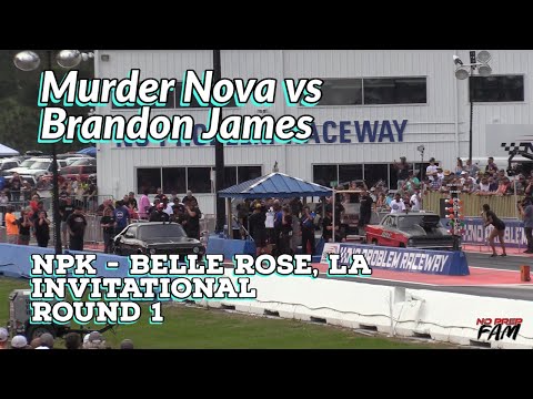 Street Outlaws 2021 No Prep Kings - Belle Rose, LA: Invitational Rd 1, Murder Nova vs Brandon James