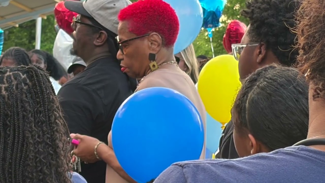 Balloon release for Calisha Whiting