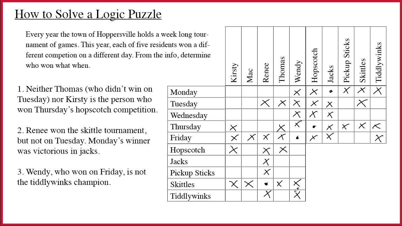 Watch video Logic Puzzles Now Logic Puzzles