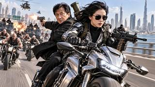 Action Movie:Cops and criminals clash—a woman drives a bus into the gu