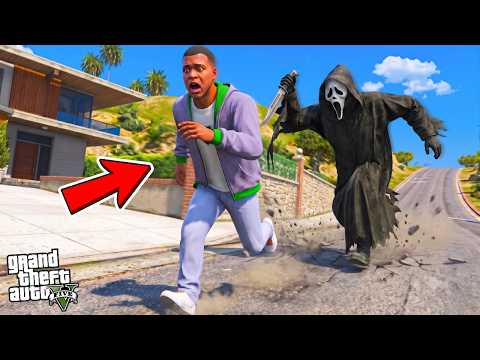 Franklin Escaping From Ghost Face in GTA 5