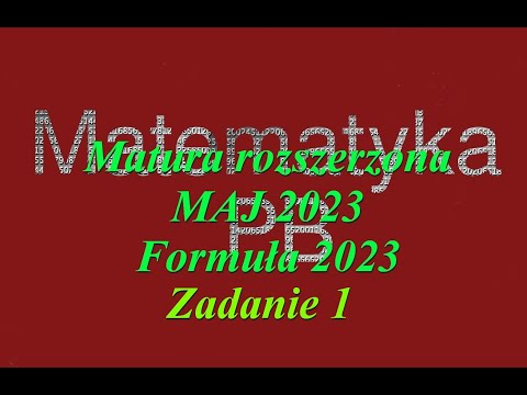 Extended Matura exam May 2023 task 1 formula 2023 Word problem exponential function