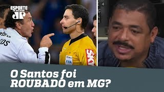 “O Santos foi muito prejudicado contra o Cruzeiro”, afirma Vampeta