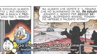 Go slowly now, sands of time