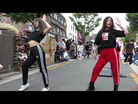 2018.09.09 일본댄스팀 DAK - 프로듀서48곡 메들리(Rollin' Rollin'+IAM+Rumor+내꺼야) #홍대앞 걷고싶은거리 버스킹#