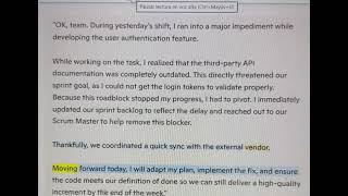 Scrum Report