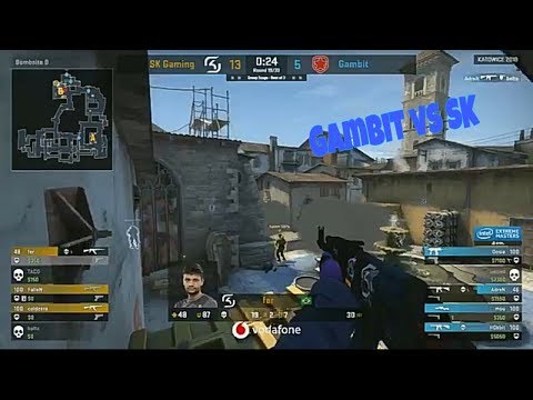 GAMBIT VS SK GAMING. 1MAP. [INFERNO]. IEM KATOWICE 2018