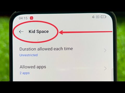 What is Kid Space Feature in Android Phone Realme Oppo