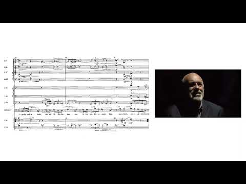 Arnold Schoenberg, Moses und Aron [Μωυσής και Ααρών]. Το απαγγελτικό τραγούδι του Μωυσή αντιπαρατίθεται στη μελωδική γραμμή του οξύφωνου Ααρών, ώστε η διάκριση των δύο τρόπων εκφοράς να φέρει το δραματικό νόημα του έργου.