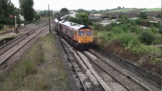 preview picture of video 'Barnetby Freight Trains. Part 2. August 24th 2012'