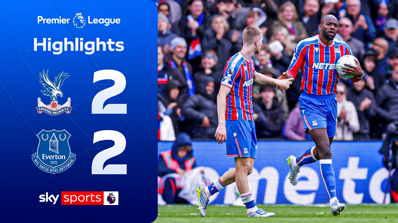 Mateta dents Toffees' Europe hopes late on | Crystal Palace 2-2 Everton | Premier League highlights