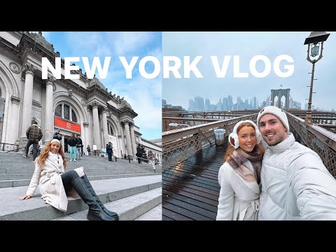 NEW YORK VLOG - rooftop bar, top of the rock, central park, broadway show & brooklyn bridge 🍎🌃🗽🥯