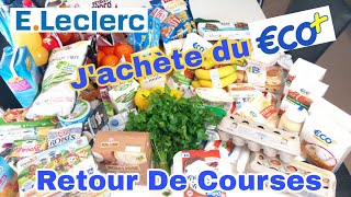 Retour de Courses Leclerc - Je test la marque Eco+