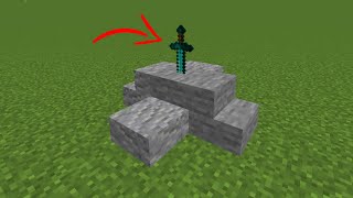 How To Make A Sword In The Stone In Minecraft