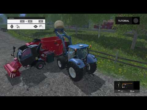 Farming Simulator 15 tutorial ep 12- Feedeing cows