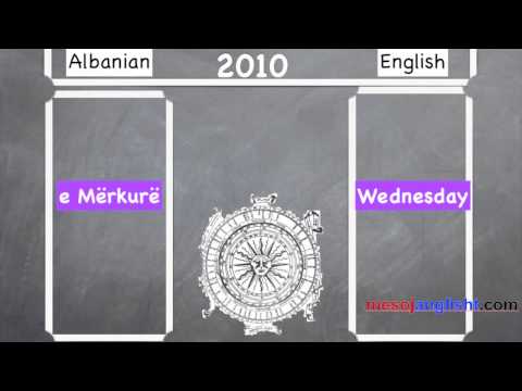 Si thuhen ditet e javes ne anglisht? Mesoni anglisht