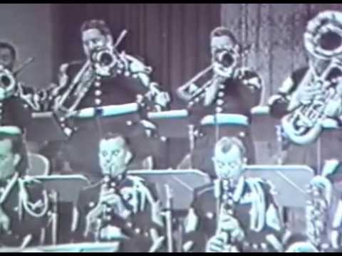 Marines TV Show "At Ease" 1952 Camp Pendleton Band USMC Marine Band Korean War