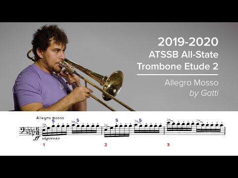 2019-2020 ATSSB All-State Tenor Trombone Etude #2 - Allegro Mosso by Gatti
