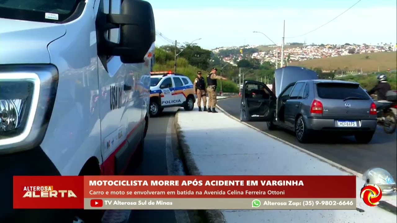Motociclista morre após batida com carro em Varginha
