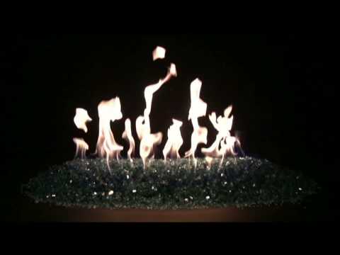 24 Inch ALTERNA FireGlitter Burner With Optional Valve & Glass