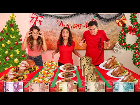 TODA COMIDA NATALINA QUE VOCÊ COMER, EU VOU PAGAR! - SUPER DESAFIO!