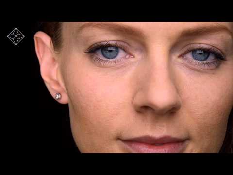 FG25 52JUY - 18K White Gold Rub-over Diamond Stud Earrings - 0.30CT