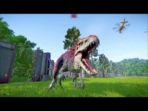 Spinosaurus Evolution vs Indoraptor King of Monster T Rex Battle Arena in Jurassic World Dominion
