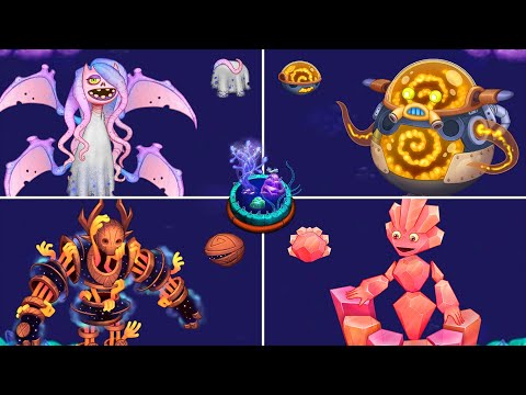 All Ethereal Island Monsters & Eggs (Epics, Rares & Common) | My Singing Monsters