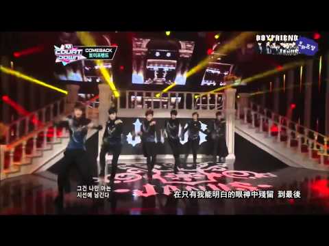 [中字LIVE] 121108 BOYFRIEND Intro + Janus / 야누스 (M Countdown Comeback stage)