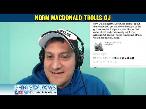 Norm MacDonald Trolls OJ on Twitter and it's beautiful