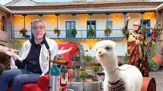 I stay in an Inca Palace turned 5 star hotel (it took my breath away!)