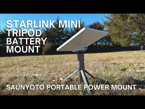 Starlink Mini Tripod With Integrated Battery | Saunyoto Portable Power Mount Review