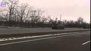 preview picture of video 'Military Vehicles Column in Perekop, Crimea'