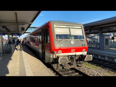 Mit der Br628 als RB45 von Salzburg nach Mühldorf (Oberbay) mit Vollgas 120 km/h und fettem SOUND