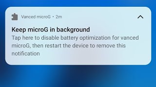 Disable battery optimization for Vanced microG (MIUI)