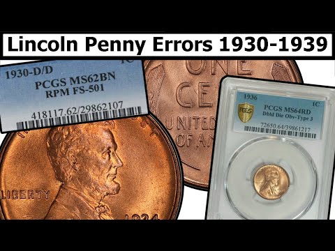 1930-1939 Wheat Penny Errors & Varieties Complete Guide - Values & Clear Explanation