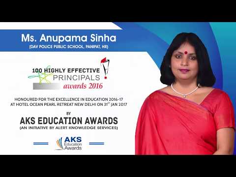 100 Highly Effective Principals of 2016 - Anupama Sinha
