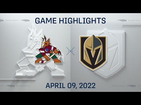 NHL Highlights | Golden Knights vs. Coyotes - Apr. 9, 2022