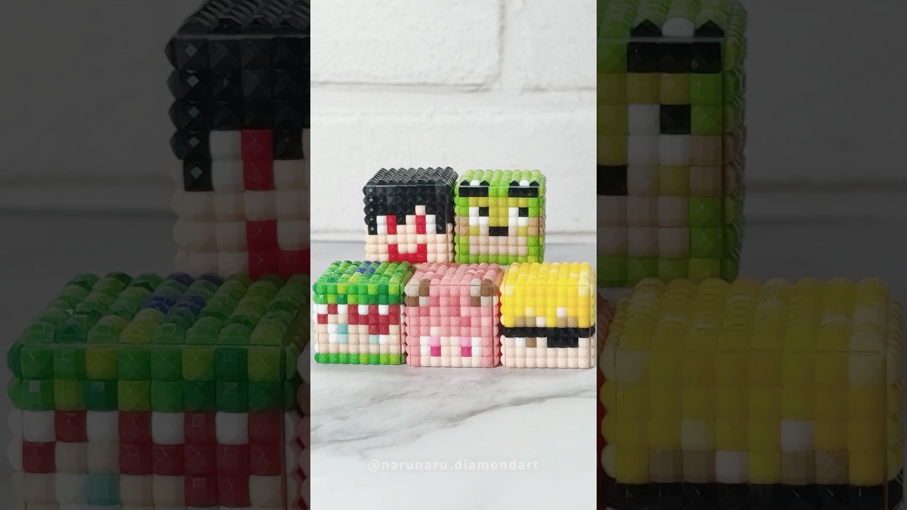 【ダイヤモンドアート】カラフルピーチ🍑シヴァさん全身バージョン制作！お顔編！ #カラフルピーチ #からぴち #シヴァ #シヴァさん #マイクラ #ハンドメイド #推し活 #春日部つむぎ