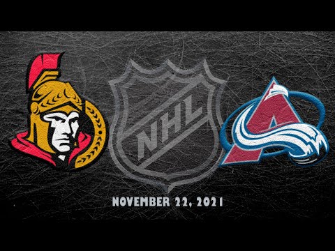 NHL Senators vs Avalanche | Nov.22, 2021