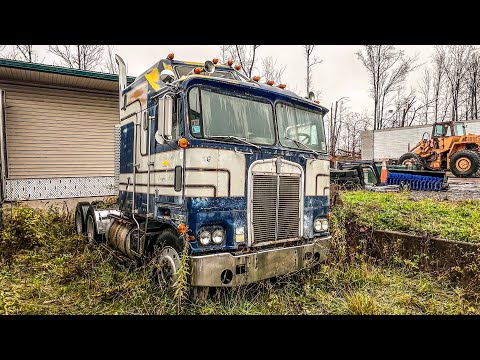 Forgotten for nearly two decades! Will it run?? Kenworth K100 cabover