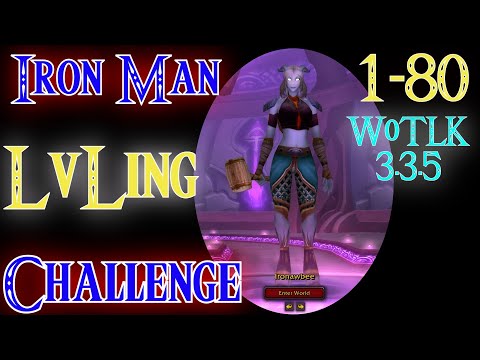 Iron Man Lvling Challenge Retri Pala on Warmanes WoTLK 3.3.5 Icecrown!