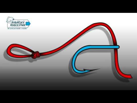 Bezuzlové vázání háčku s očkem s návazcem na boilies
