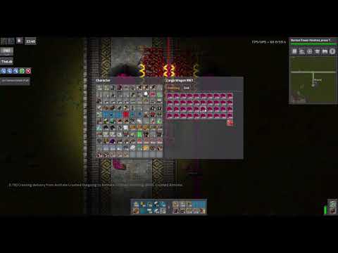 Factorio LTN Angels Bobs Madclown01's Ore Pickup and Dropoff