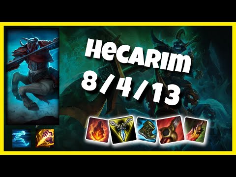 EU Challenger Hecarim JUNGLE (8/4/13) vs SYLAS Gameplay Replay - Patch 10.20