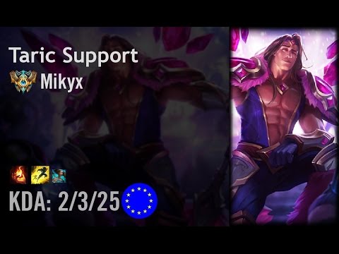 Taric Support vs Thresh - Mikyx - EUW Challenger Patch 6.8