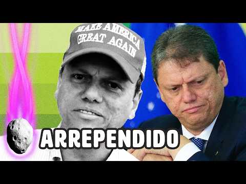 HUMILHADO, TARCÍSIO DIZ QUE SE ARREPENDE DE BONÉ MAGA, APOIO AO TRUMP E DETONA EDUARDO | PLANTÃO